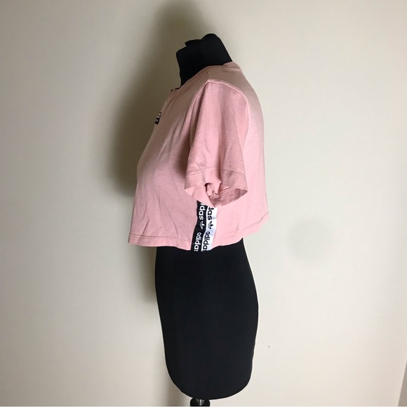 Adidas Pink Crop T-shirt - Picture 3 of 6